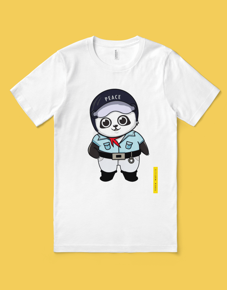 Panda T-Shirt - Panda Peace T-Shirt - White Panda T-Shirt