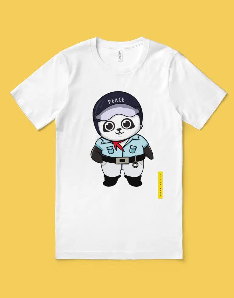 Panda T-Shirt - Panda Peace T-Shirt - White Panda T-Shirt