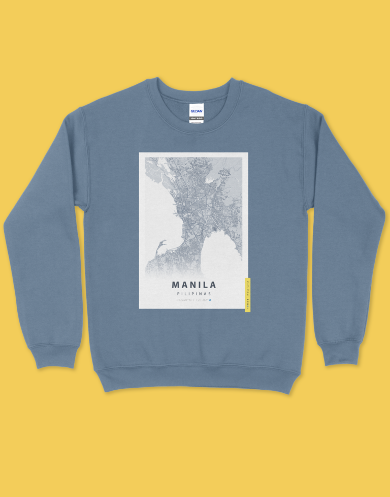 Manila Map Sweatshirt - Unisex Manila Sweatshirt